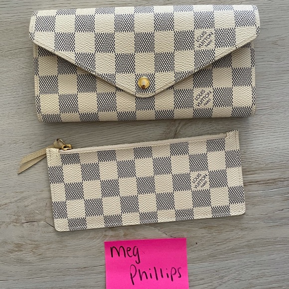 Auth Louis Vuitton Josephine Damier Azur Wallet - Picture 1 of 13